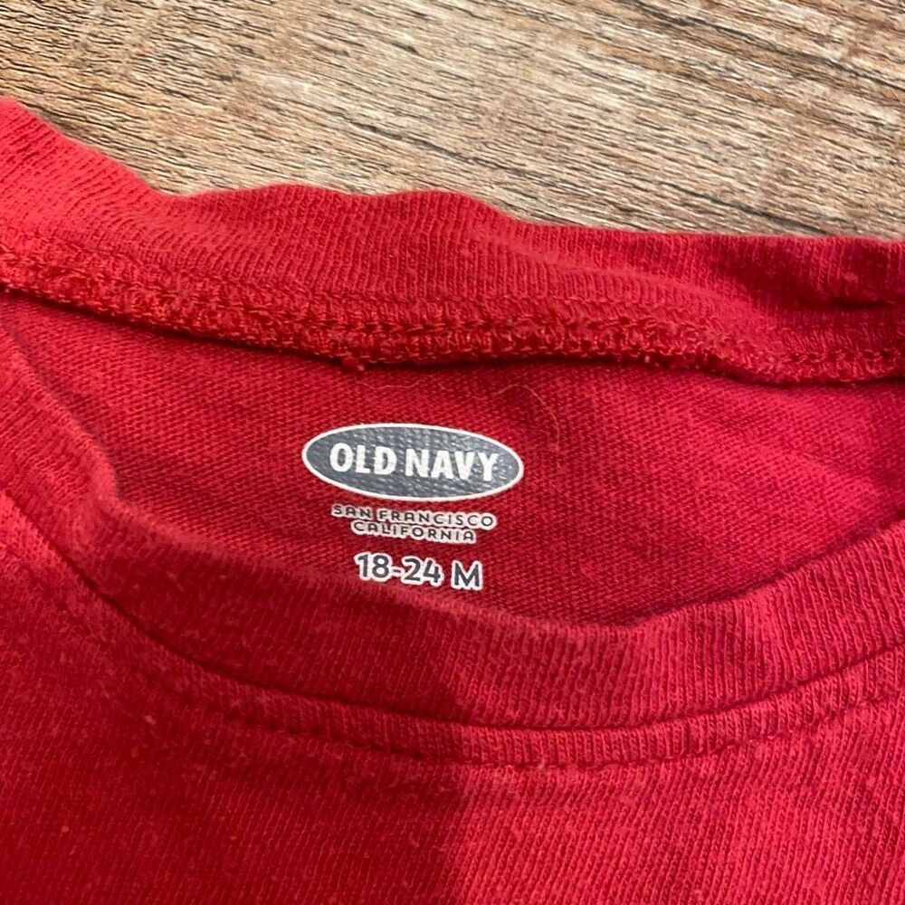 Old Navy Bundle Denim Vest Three Tops 18-24 Months - Picture 6 of 12